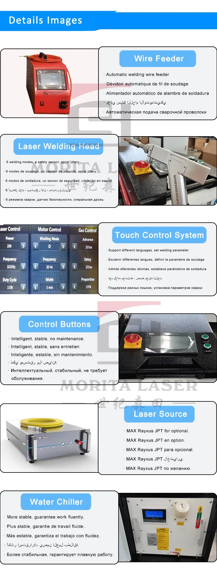 Home Built CNC Spot Welder Fiber Laser Welding Machine Price for CS/Ss/Die Steel/Alloy Steel/Titanium/Nickel/Tin/Aluminum/Chromium/Niobium/Gold/Silver