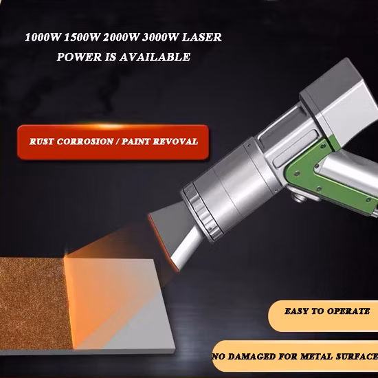 200mm 폭 섬유 레이저 청소 기계 금속 녹 제거 레이저 세탁기술자 1000W 1500W 2000W /3000W